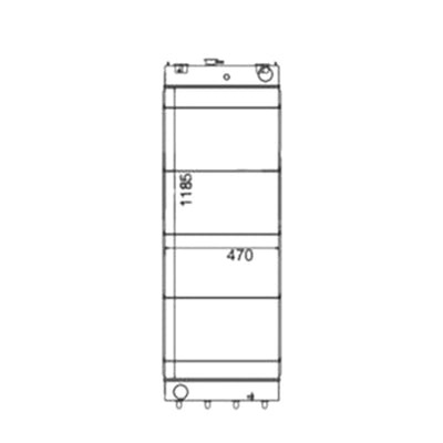 Water Tank Radiator for Komatsu Excavator PC550-7