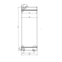 Water Tank Radiator for Sumitomo Excavator SH300-5