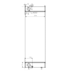 Water Tank Radiator K1008289B for Doosan Excavator DX225LC DX190W DX210W DX225NLC