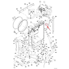 Water Tank Radiator KNH10450 for CASE Crawler Excavator CX130B CX160B