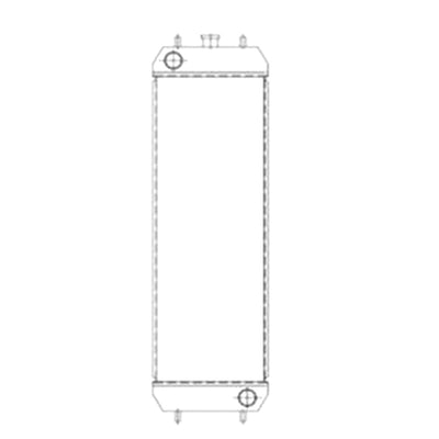 Water Tank Radiator XB00001928 for Hitachi Excavator ZAX200-5G