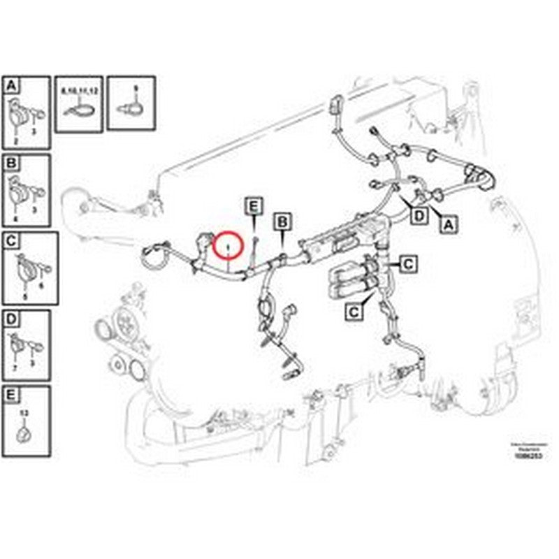 Wiring Harness VOE17465550 for Volvo Articulated Dump Truck A35G A40G - Buymachineryparts